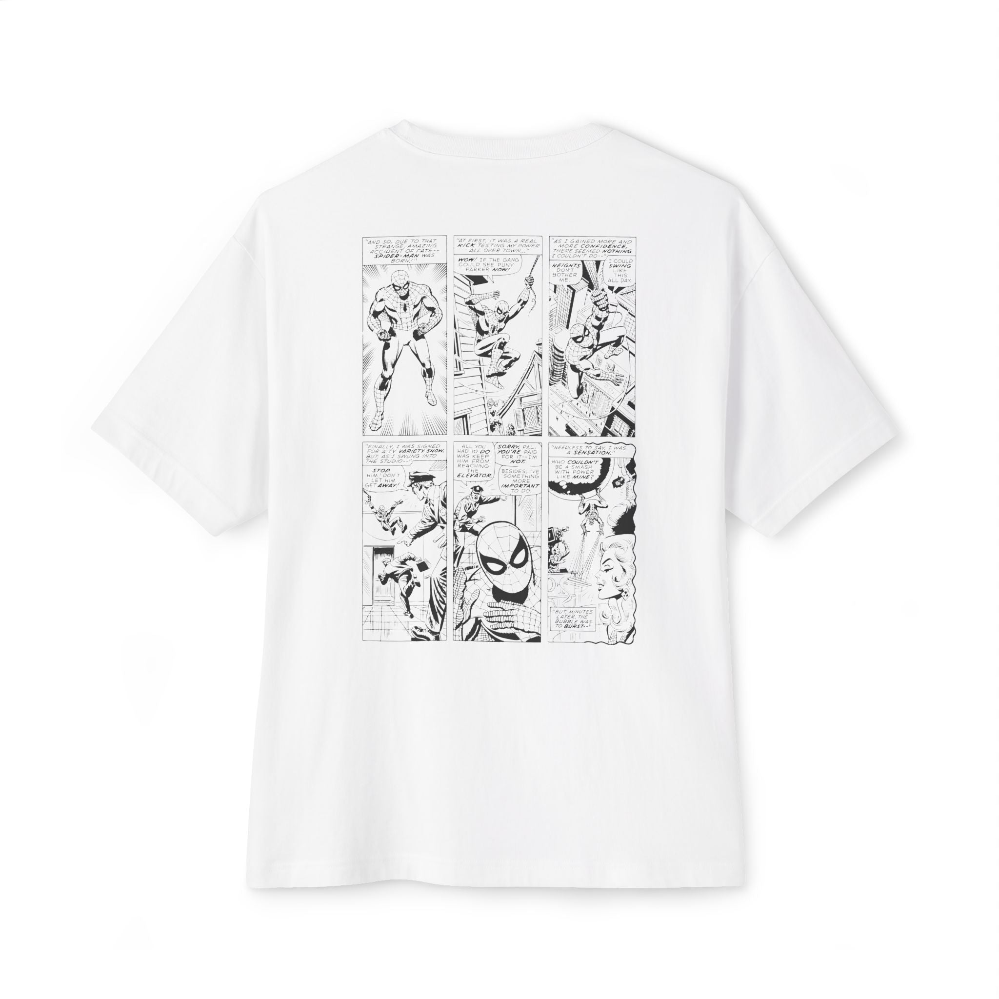 Spiderman Comics - Unisex Oversized Boxy Tee