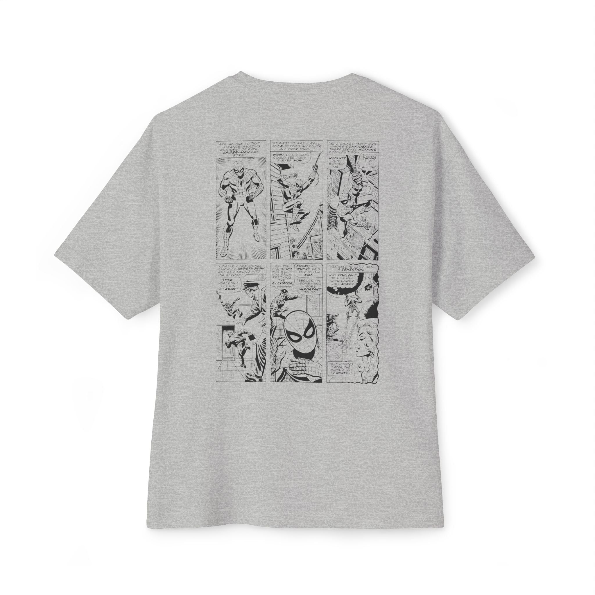 Spiderman Comics - Unisex Oversized Boxy Tee