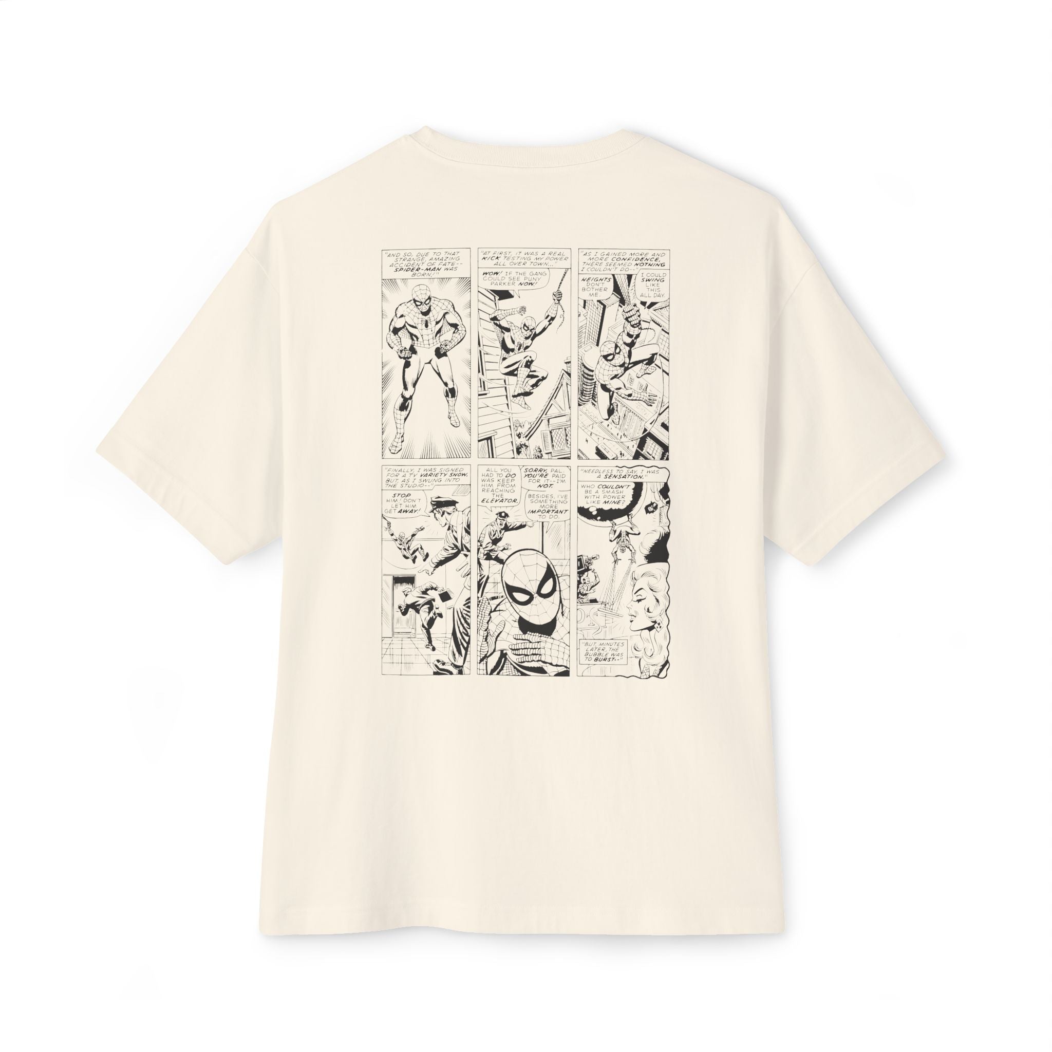 Spiderman Comics - Unisex Oversized Boxy Tee