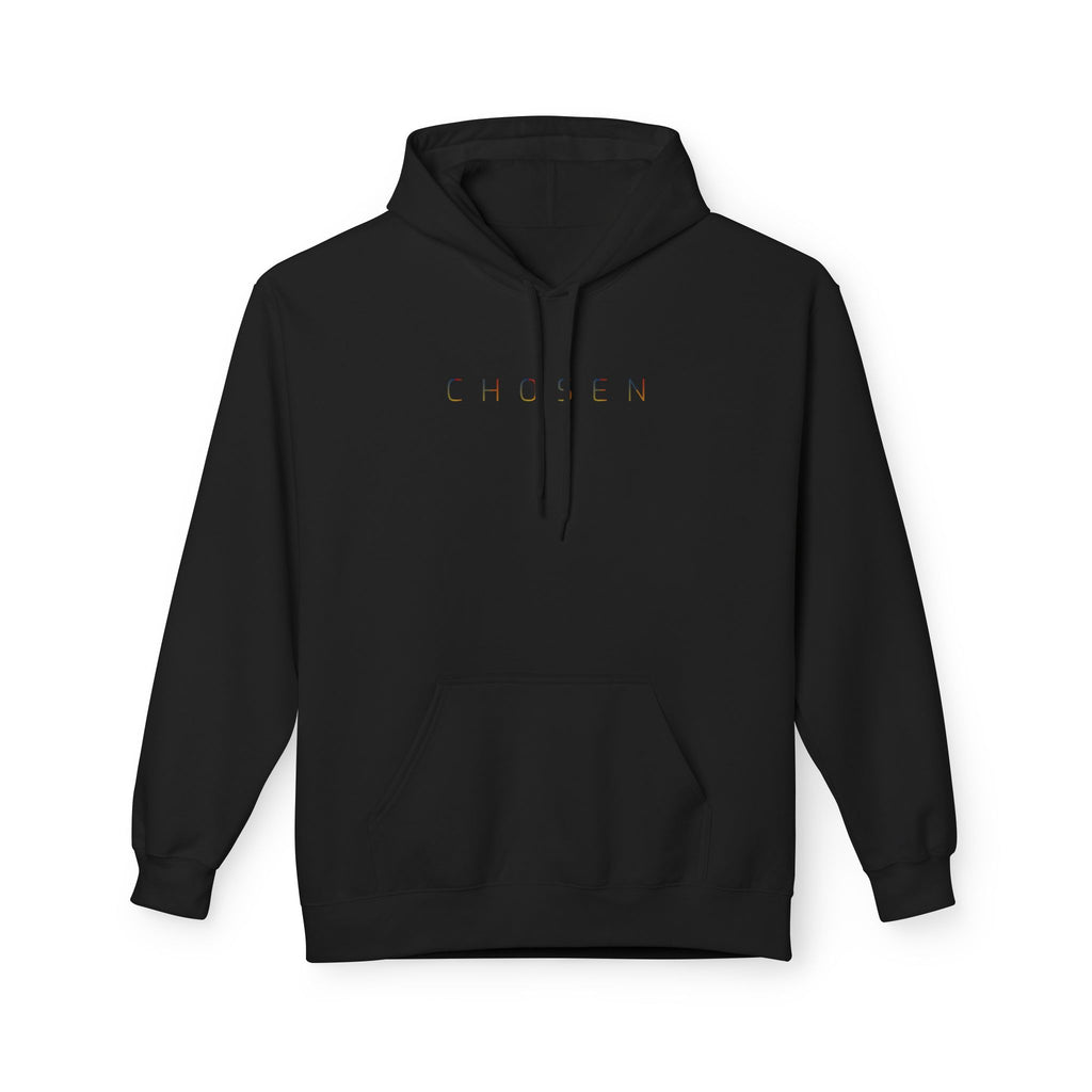 Chosen - Unisex Midweight Softstyle Fleece Hoodie - Front Black