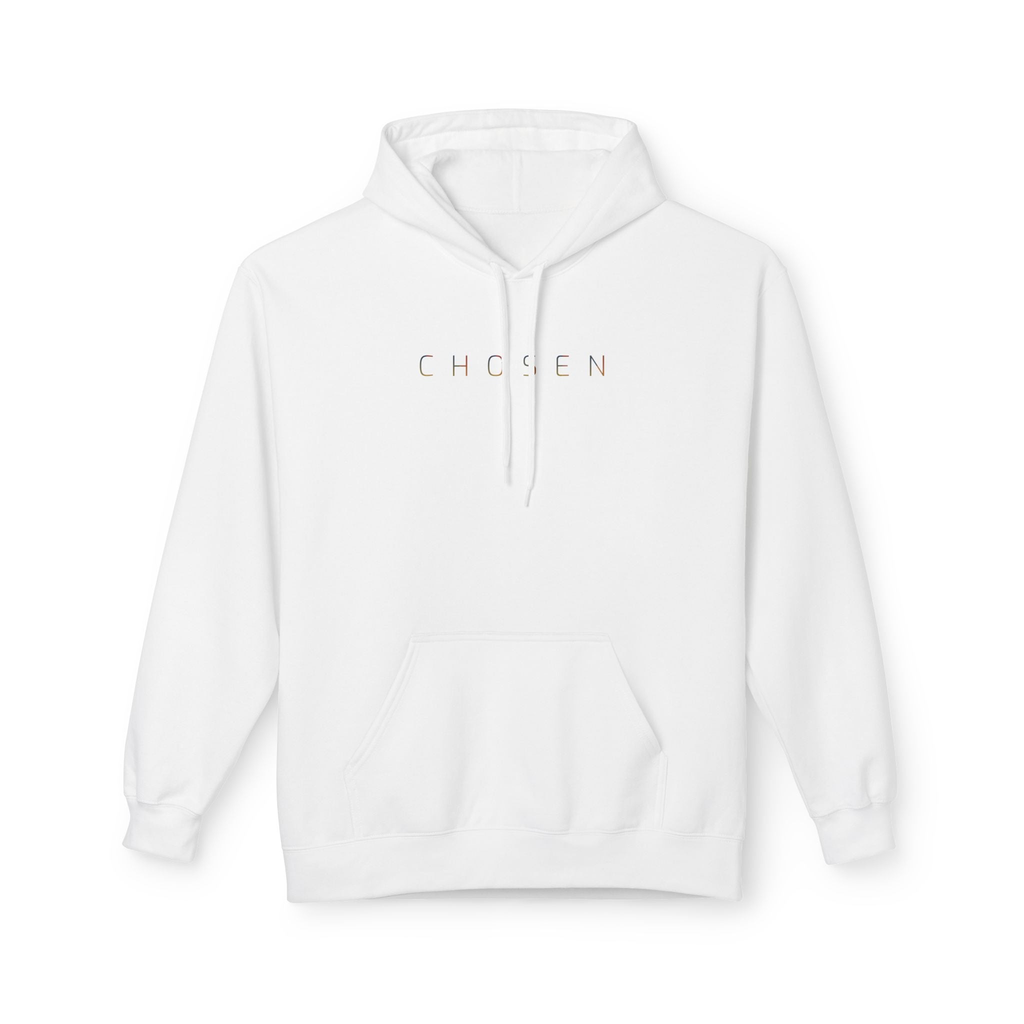 Chosen - Unisex Midweight Softstyle Fleece Hoodie - Front White