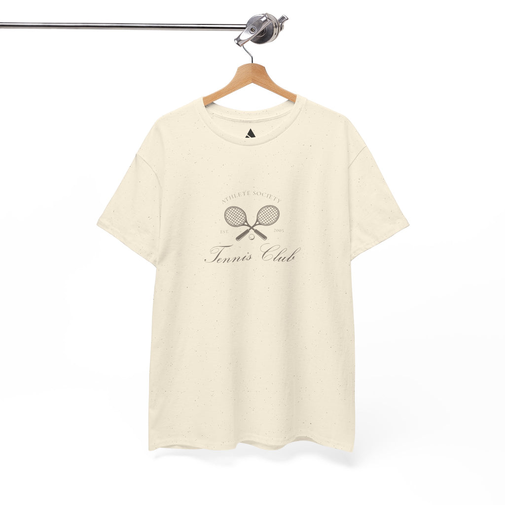 Tennis Club - Unisex Heavy Cotton Tee - Natural 1